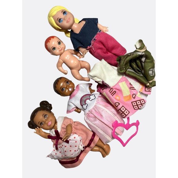 Mattel Other - Mattel Miniature Doll Lot With Clothes & Accessories Custom Lot